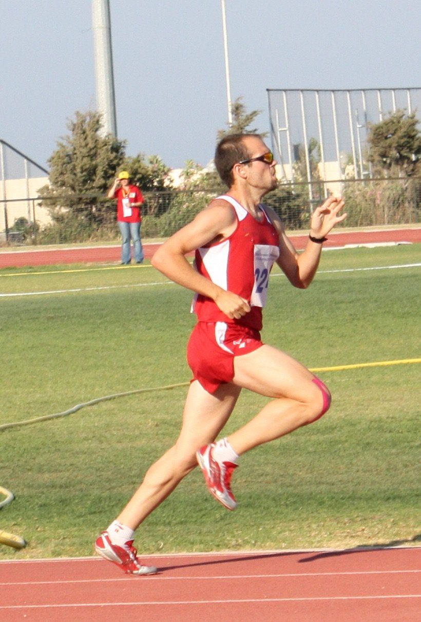 Foto corriendo en el Campeonato de Europa de Rhodas 2009