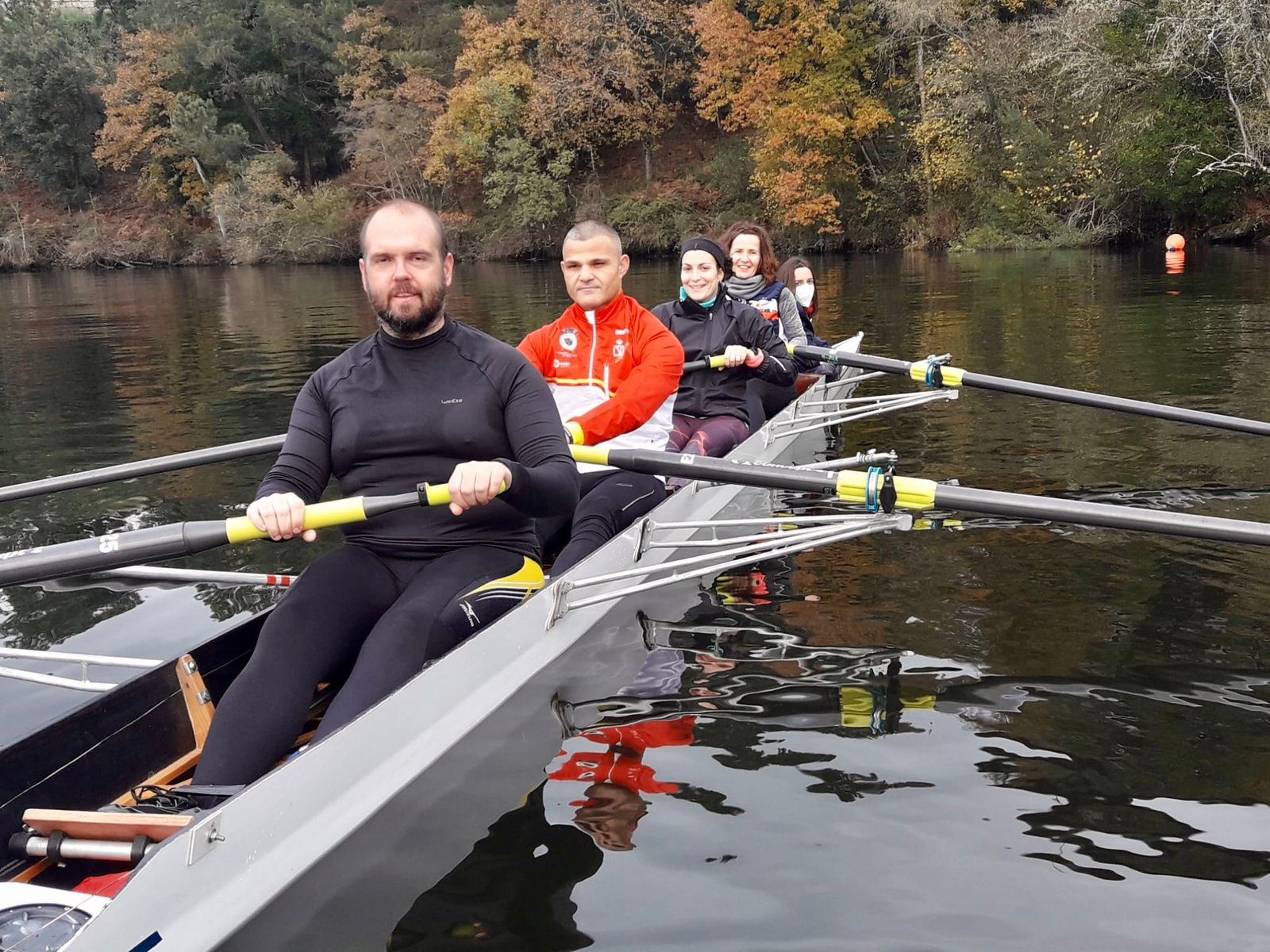 Foto en el 4 olímpico de marca, saliendo del pantalán
