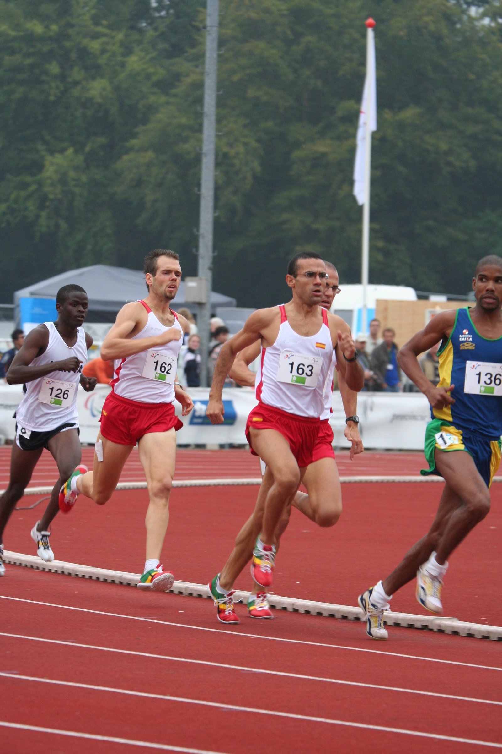 Foto de la final 800m Mundial Assen 2006