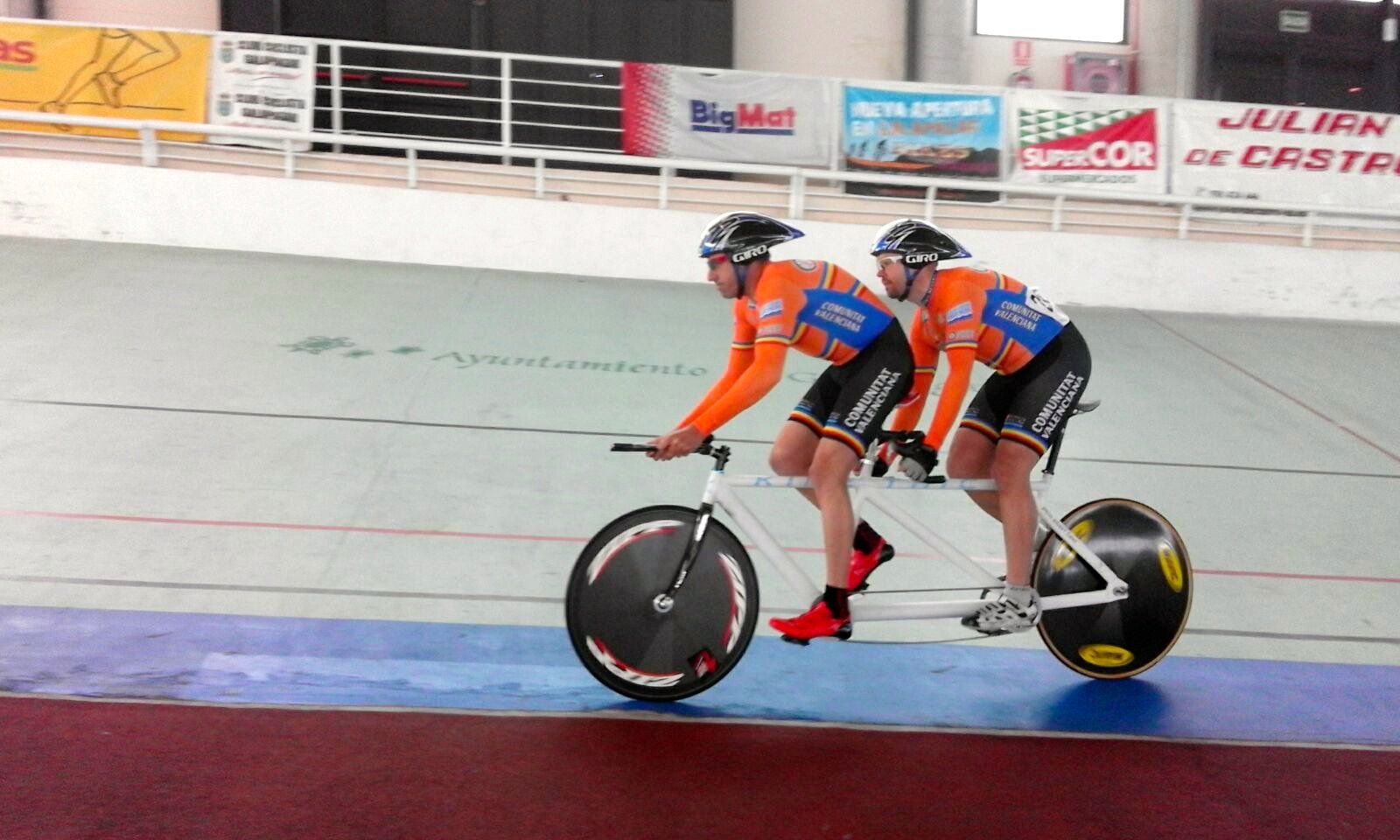 Con Tauler en el tandem en Galapagar