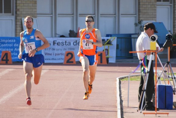 Foto en carrera en el meeting paralímpico de L'Hospitalet 2006
